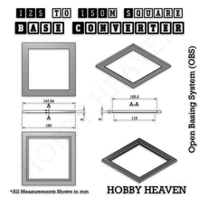 Load image into Gallery viewer, Square to Square Bases Size Converters 3d Print Full Range - ModelBricks
