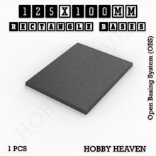 Load image into Gallery viewer, Rectangle Bases Range Sizes - 125x50mm to 200x175mm Large Sizes 3d Print Full Range Tabletop Games - ModelBricks
