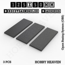 Load image into Gallery viewer, Rectangle Bases Range Sizes - 125x50mm to 200x175mm Large Sizes 3d Print Full Range Tabletop Games - ModelBricks
