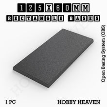 Load image into Gallery viewer, Rectangle Bases Range Sizes - 125x50mm to 200x175mm Large Sizes 3d Print Full Range Tabletop Games - ModelBricks
