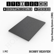Load image into Gallery viewer, Rectangle Bases Range Sizes - 125x50mm to 200x175mm Large Sizes 3d Print Full Range Tabletop Games - ModelBricks
