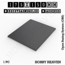 Load image into Gallery viewer, Rectangle Bases Range Sizes - 125x50mm to 200x175mm Large Sizes 3d Print Full Range Tabletop Games - ModelBricks
