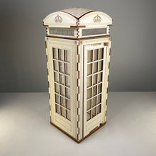 Load image into Gallery viewer, Telephone Box Lamp - Pre-Built Model by Curious Rabbit ® - ModelBricks
