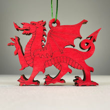 Load image into Gallery viewer, Welsh Dragon Bauble - Handmade Ornament by Curious Rabbit ® - ModelBricks
