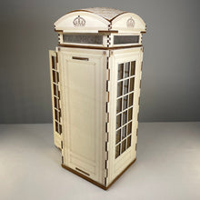 Load image into Gallery viewer, Telephone Box Lamp - Pre-Built Model by Curious Rabbit ® - ModelBricks
