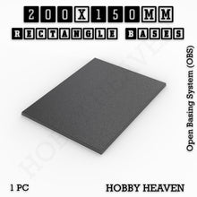 Load image into Gallery viewer, Rectangle Bases Range Sizes - 125x50mm to 200x175mm Large Sizes 3d Print Full Range Tabletop Games - ModelBricks
