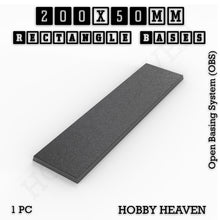 Load image into Gallery viewer, Rectangle Bases Range Sizes - 125x50mm to 200x175mm Large Sizes 3d Print Full Range Tabletop Games - ModelBricks
