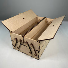 Load image into Gallery viewer, Small Two Tier Toolbox - Pre-Built Model by Curious Rabbit ® - ModelBricks
