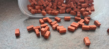 Load image into Gallery viewer, 1:35 Scale Diorama Building War Gaming Red Stone Blocks Bricks 12mm L 6mm W x 6mm H
