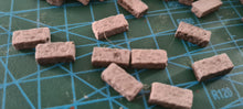 Load image into Gallery viewer, 1:35 Scale Diorama Building War Gaming Grey Stone Blocks Bricks 12mm L 5.75mm W x 2.75mm H
