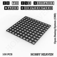Load image into Gallery viewer, Square to Square Bases Size Converters 3d Print Full Range - ModelBricks
