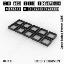 Load image into Gallery viewer, Square to Square Bases Size Converters 3d Print Full Range - ModelBricks
