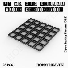 Load image into Gallery viewer, Square to Square Bases Size Converters 3d Print Full Range - ModelBricks
