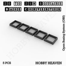 Load image into Gallery viewer, Square to Square Bases Size Converters 3d Print Full Range - ModelBricks
