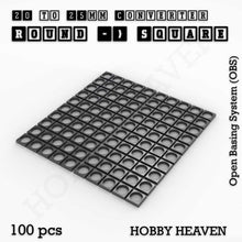 Load image into Gallery viewer, Round to Square Bases Shape and Size Converters 3d Print Full Range - ModelBricks
