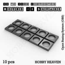 Load image into Gallery viewer, Round to Square Bases Shape and Size Converters 3d Print Full Range - ModelBricks
