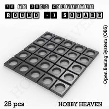 Load image into Gallery viewer, Round to Square Bases Shape and Size Converters 3d Print Full Range - ModelBricks
