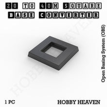Load image into Gallery viewer, Square to Square Bases Size Converters 3d Print Full Range - ModelBricks
