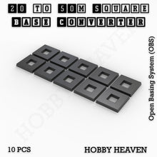 Load image into Gallery viewer, Square to Square Bases Size Converters 3d Print Full Range - ModelBricks
