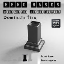 Load image into Gallery viewer, Hero Bases Display Extenders | Squares and Rectangles | Convert Gaming Bases to Display Bases &amp; Plinths - ModelBricks
