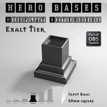 Load image into Gallery viewer, Hero Bases Display Extenders | Squares and Rectangles | Convert Gaming Bases to Display Bases &amp; Plinths - ModelBricks
