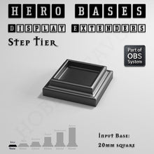 Load image into Gallery viewer, Hero Bases Display Extenders | Squares and Rectangles | Convert Gaming Bases to Display Bases &amp; Plinths - ModelBricks
