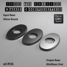 Load image into Gallery viewer, Round To Oval Bases Size Converters 3d Print Full Range - ModelBricks

