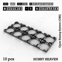 Load image into Gallery viewer, Round to Square Bases Shape and Size Converters 3d Print Full Range - ModelBricks
