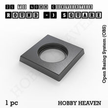 Load image into Gallery viewer, Round to Square Bases Shape and Size Converters 3d Print Full Range - ModelBricks
