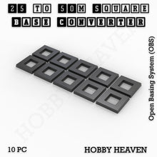 Load image into Gallery viewer, Square to Square Bases Size Converters 3d Print Full Range - ModelBricks
