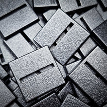 Load image into Gallery viewer, 25mm Square Parallel Slotted Plastic Bases - ModelBricks
