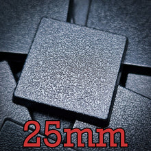 Load image into Gallery viewer, 25mm Square Plain Plastic Bases - ModelBricks
