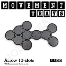 Load image into Gallery viewer, 25mm Movement Trays for Tabletop Games | Waargaming | Full Range - ModelBricks
