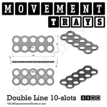 Load image into Gallery viewer, 25mm Movement Trays for Tabletop Games | Waargaming | Full Range - ModelBricks

