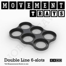 Load image into Gallery viewer, 25mm Movement Trays for Tabletop Games | Waargaming | Full Range - ModelBricks
