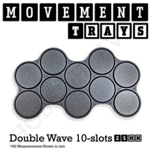 Load image into Gallery viewer, 25mm Movement Trays for Tabletop Games | Waargaming | Full Range - ModelBricks

