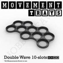 Load image into Gallery viewer, 25mm Movement Trays for Tabletop Games | Waargaming | Full Range - ModelBricks
