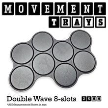 Load image into Gallery viewer, 25mm Movement Trays for Tabletop Games | Waargaming | Full Range - ModelBricks
