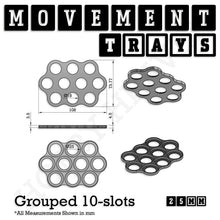 Load image into Gallery viewer, 25mm Movement Trays for Tabletop Games | Waargaming | Full Range - ModelBricks
