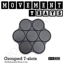 Load image into Gallery viewer, 25mm Movement Trays for Tabletop Games | Waargaming | Full Range - ModelBricks
