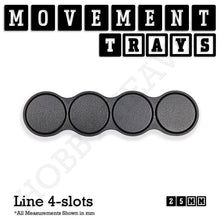 Load image into Gallery viewer, 25mm Movement Trays for Tabletop Games | Waargaming | Full Range - ModelBricks
