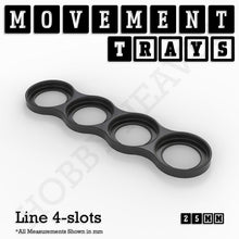 Load image into Gallery viewer, 25mm Movement Trays for Tabletop Games | Waargaming | Full Range - ModelBricks
