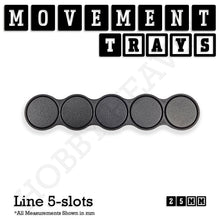 Load image into Gallery viewer, 25mm Movement Trays for Tabletop Games | Waargaming | Full Range - ModelBricks
