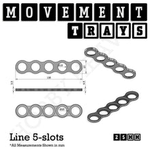 Load image into Gallery viewer, 25mm Movement Trays for Tabletop Games | Waargaming | Full Range - ModelBricks
