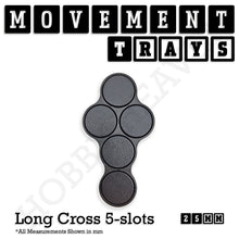 Load image into Gallery viewer, 25mm Movement Trays for Tabletop Games | Waargaming | Full Range - ModelBricks
