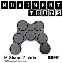 Load image into Gallery viewer, 25mm Movement Trays for Tabletop Games | Waargaming | Full Range - ModelBricks
