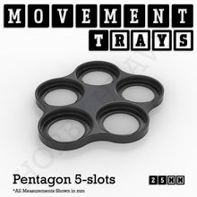 Load image into Gallery viewer, 25mm Movement Trays for Tabletop Games | Waargaming | Full Range - ModelBricks
