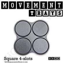 Load image into Gallery viewer, 25mm Movement Trays for Tabletop Games | Waargaming | Full Range - ModelBricks
