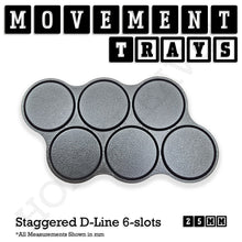 Load image into Gallery viewer, 25mm Movement Trays for Tabletop Games | Waargaming | Full Range - ModelBricks

