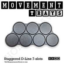 Load image into Gallery viewer, 25mm Movement Trays for Tabletop Games | Waargaming | Full Range - ModelBricks
